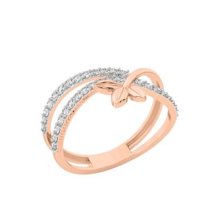 Oscar Round Diamond Dainty Ring